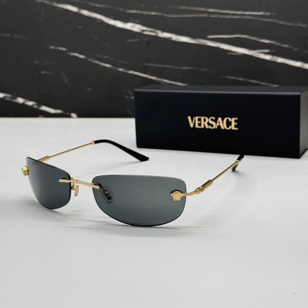 NEW MOD 2279 1002/87 VERSACE SUNGLASSES VE2279 100287 DARK GREY VE2279 1002/87